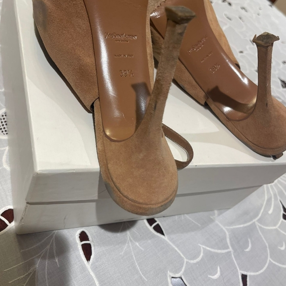 Saint Laurent, size 40 Brown leather and Camel suede - Picture 7 of 11